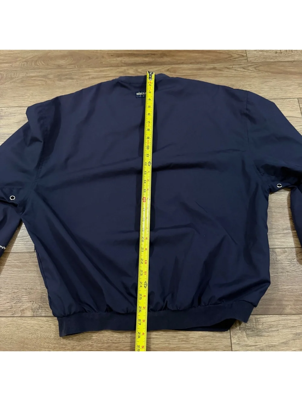 Vtg 90s Pivot Rules Golf Windbreaker Jacket Navy Blue L